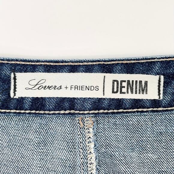 Lovers + Friends Ryder Distressed Las Palmas Denim Mini Skirt - Picture 9 of 10